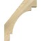 Ekena Millwork 4"W x 16"D x 20"H Merced Rough Sawn Knee Brace, Douglas Fir BRC04X16X20MRC00RDF - alternate 2